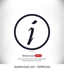 Information sign icon