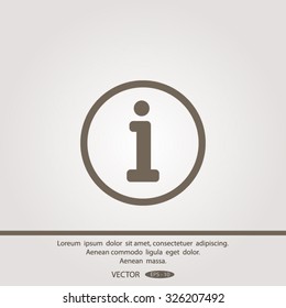 Information sign icon.