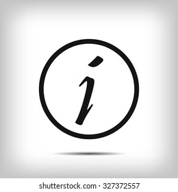 Information sign icon