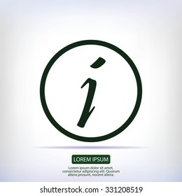Information sign icon