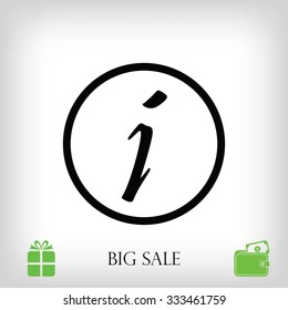 Information sign icon
