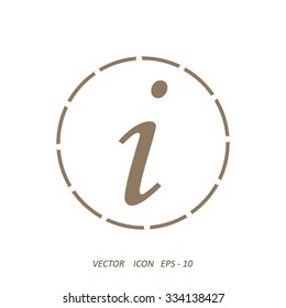 Information sign icon.