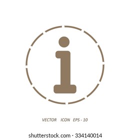 Information sign icon.