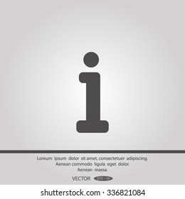 Information sign icon.
