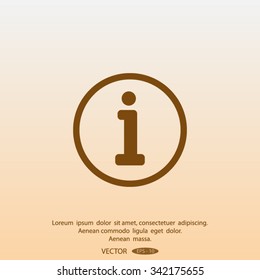 Information sign icon.