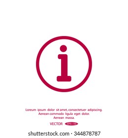Information sign icon.