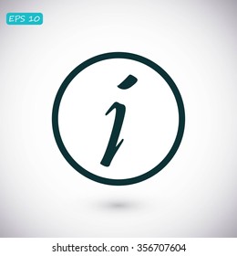 Information sign icon
