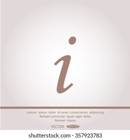 Information sign icon.