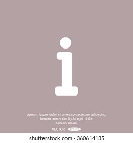 Information sign icon