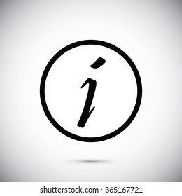 Information sign icon