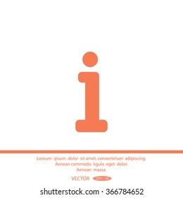 Information sign icon