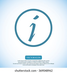 Information sign icon