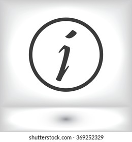Information sign icon