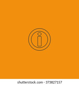 Information sign icon.