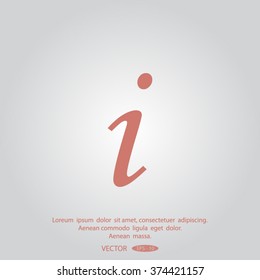 Information sign icon.