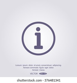 Information sign icon