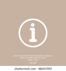 Information sign icon