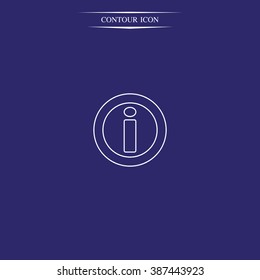 Information sign icon.