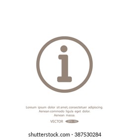 Information sign icon