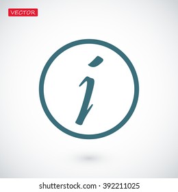 Information sign icon