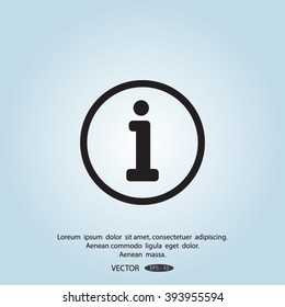 Information sign icon