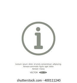 Information sign icon