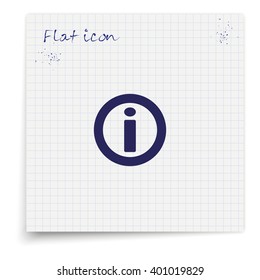 Information sign icon.