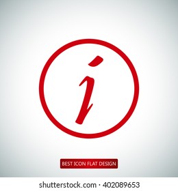 Information sign icon