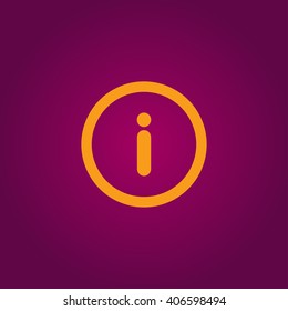 Information sign icon