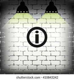Information sign icon.