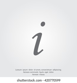 Information sign icon.
