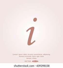 Information sign icon.