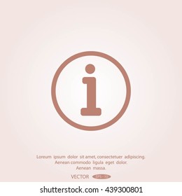 Information sign icon