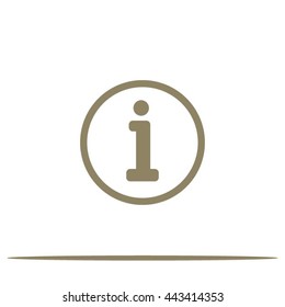 Information sign icon