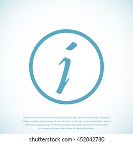 Information sign icon