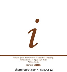 Information sign icon.