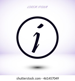 Information sign icon