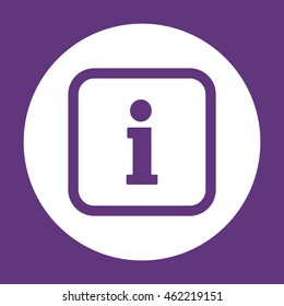 Information sign icon.