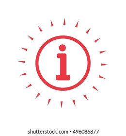Information sign icon