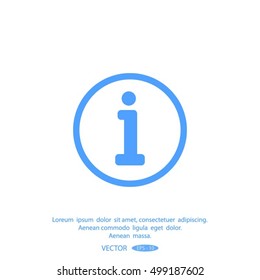 Information sign icon