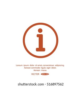 Information sign icon