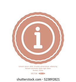 Information sign icon