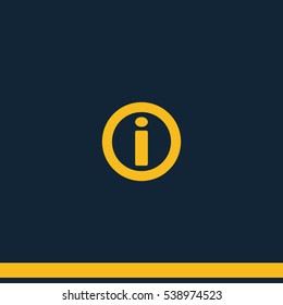 Information sign icon.