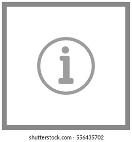 Information sign icon