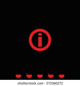 Information sign icon.