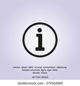 Information sign icon