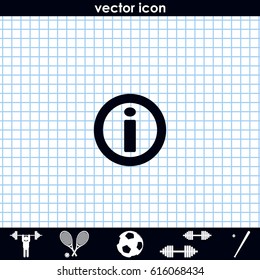 Information sign icon.