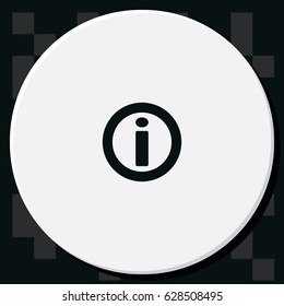Information sign icon.