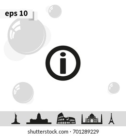 Information sign icon.