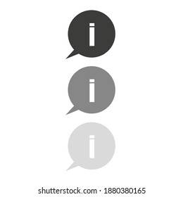 Information sign icon. Color illustration. Vector eps10